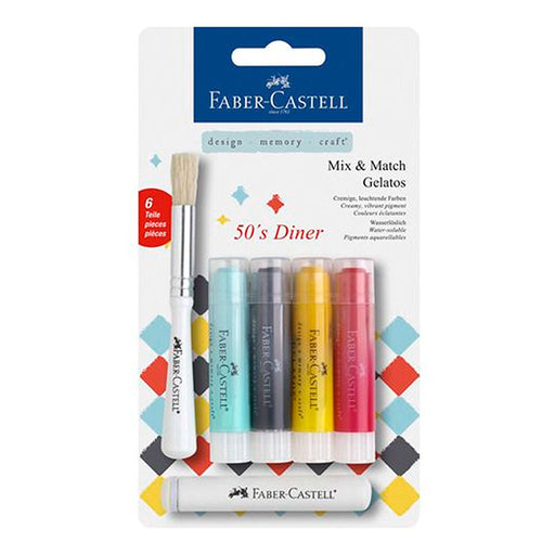 Faber-Castell - Watersoluble Crayons Gelatos - 50's Diner (4shades)