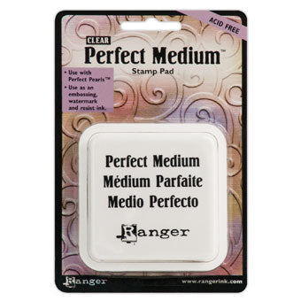 Ranger Perfect Medium Stamp Pad 3"X3"-Clear