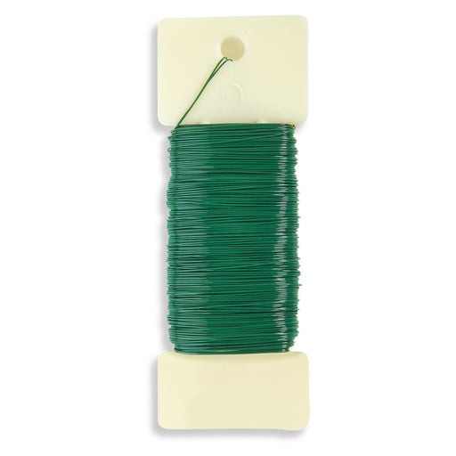 FloraCraft 22 Gauge Floral Wire 0.25lb Paddle-Green