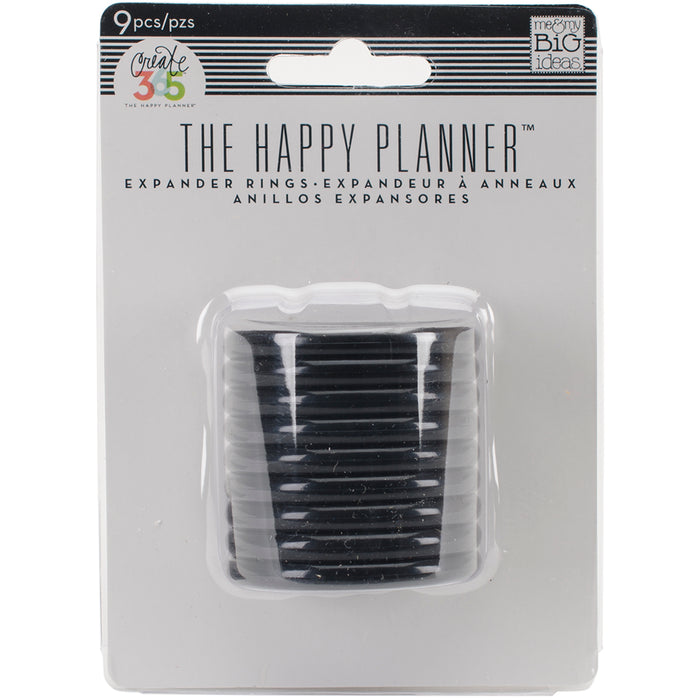 Me & My Big Ideas - Happy Planner Discs 1.75" 9/Pkg  -Black