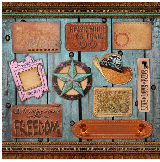 Leah-Donna - 12" x 12" DS-Paper - Western Collection (TRC006)