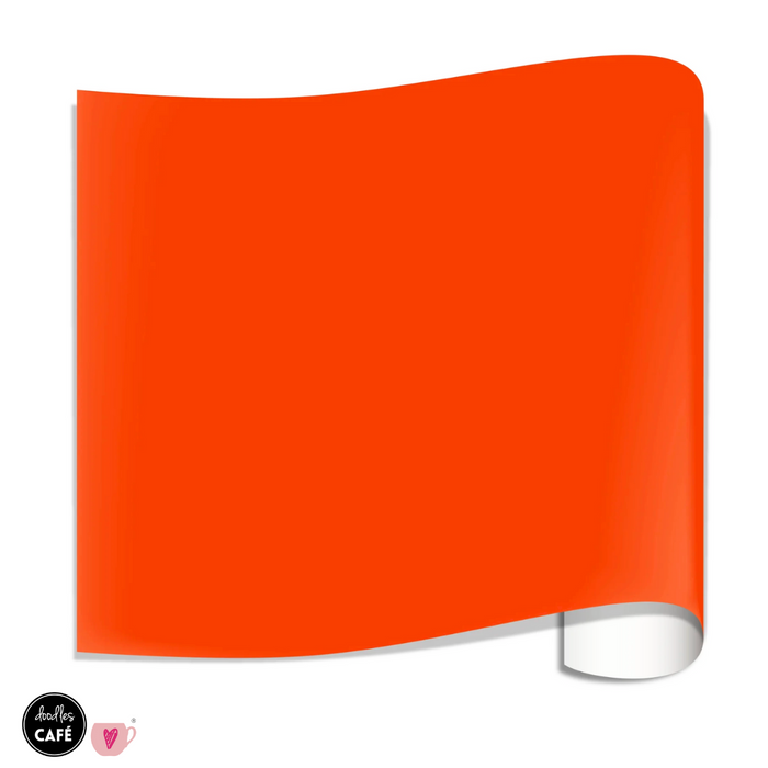 Poli-Flex Turbo - Heat Transfer Vinyl - Flame Red 30cmx1m)