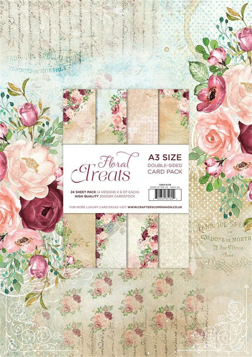 Crafter’s Companion - A3 Card Pack - Floral Treats