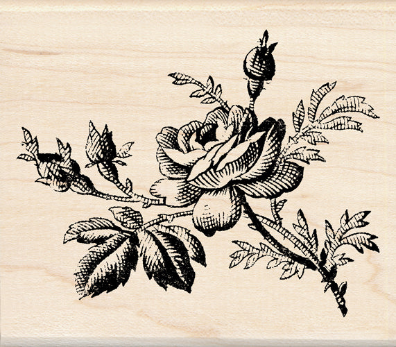Inkadinkado - Wood Mounted Stamps - Vintage Rose