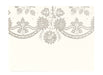 Anna Griffin - Printable Note Cards with Envelopes - Silver Foil and Ivory