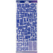 Sticko Alphabet Foam Stickers - Blue 208/Pkg