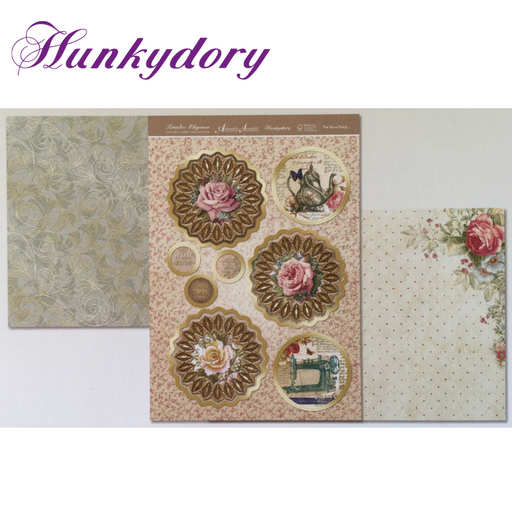 Hunkydory Crafts - Timeless Elegance - The Rose Patch - A4 Cardstock & Topper Pack