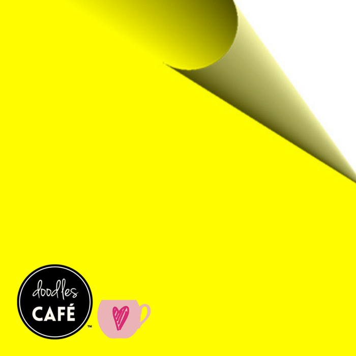 Poli-Flex Turbo - Heat Transfer Vinyl - Lemon Yellow(30cm x 1m)