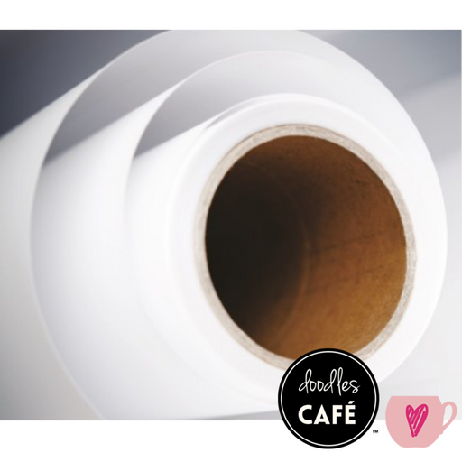 Doodles Cafe - Thin White Stencil Material - 30cm x 1M (0.28mm)
