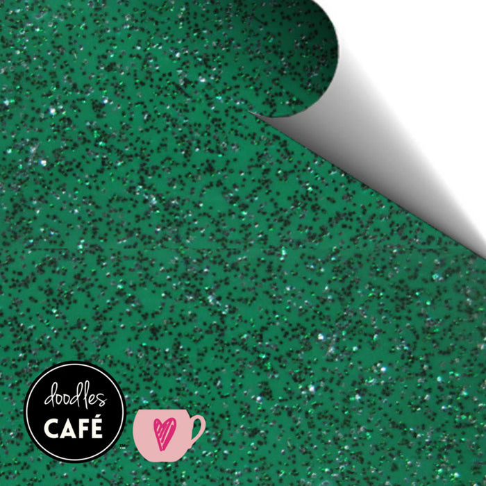 Poli-Flex Pearl Glitter - Heat Transfer Vinyl - Glitter Green (1m x 25cm)