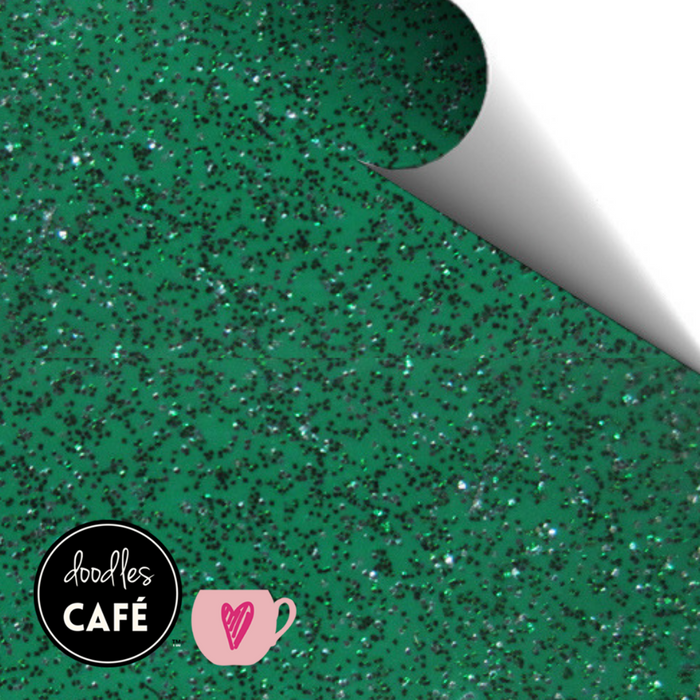 Poli-Flex Glitter - Heat Transfer Vinyl - Glitter Green (1m x 25cm)