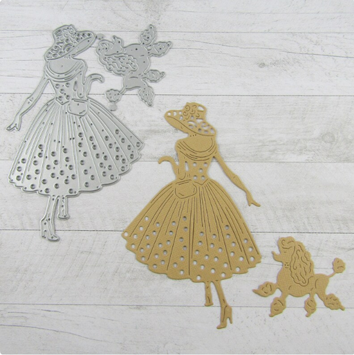 Doodles - French Poodle Lady - Cutting Die