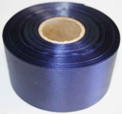 Doodles Cafe - Satin Ribbon - French Navy - 50mm x 50meter
