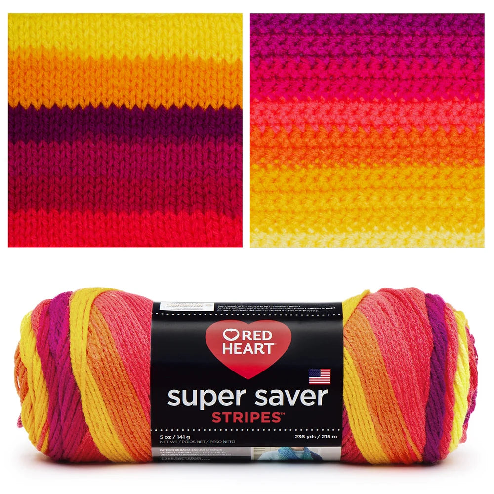 Red Heart Super Saver O'Go Yarn Jewel tone Knit Crochet Craft New Fast Shipping