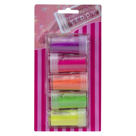 Dala - Teddy Glitter Shaker - Assorted Neon Colours