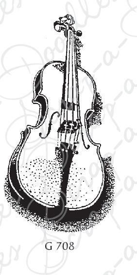 Great Impressions - Wood Mounted Stamp - Violin