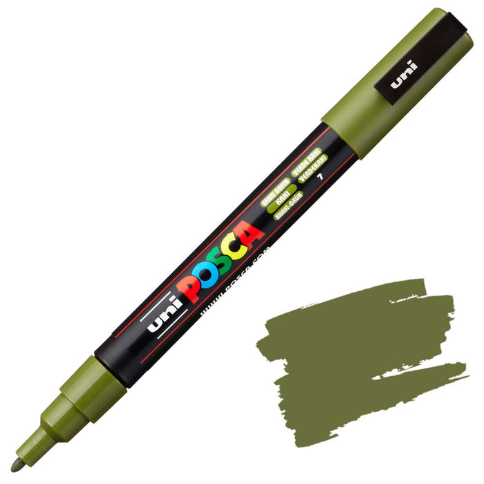 POSCA 3M Fine Bullet Tip Pen-Khaki Green