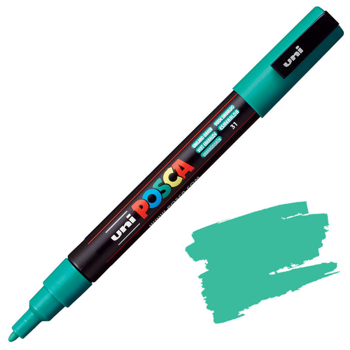 POSCA 3M Fine Bullet Tip Pen-Emerald Green