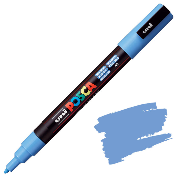 POSCA 3M Fine Bullet Tip Pen-Sky Blue
