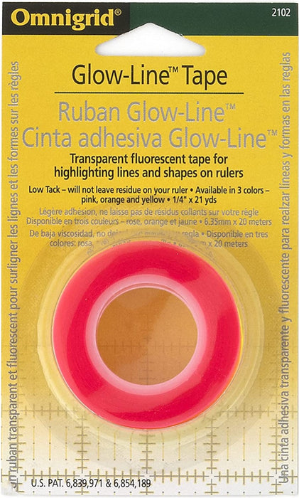 Omnigrid - Glow-Line Tape - 1/4" x 21yds (6.3mm x 19m)