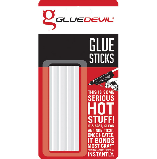 GlueDevil - Standard Size Glue Sticks 12mm x 300mm - (5 Sticks)