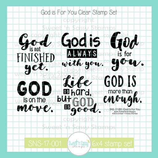 Sweet-n-Sassy-Stamps - God is For You Stamp Set