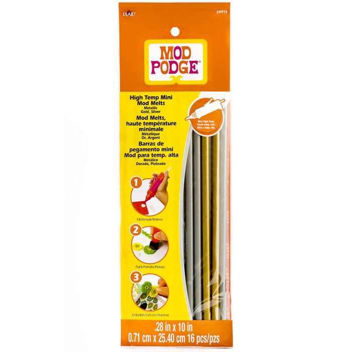 Plaid Mod Podge High Temp Mini Mod Melts - Metallic, Gold & Silver