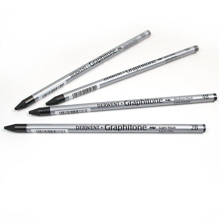 Derwent - Water-soluble Graphitone Pencil - Very Dark Wash - 8B