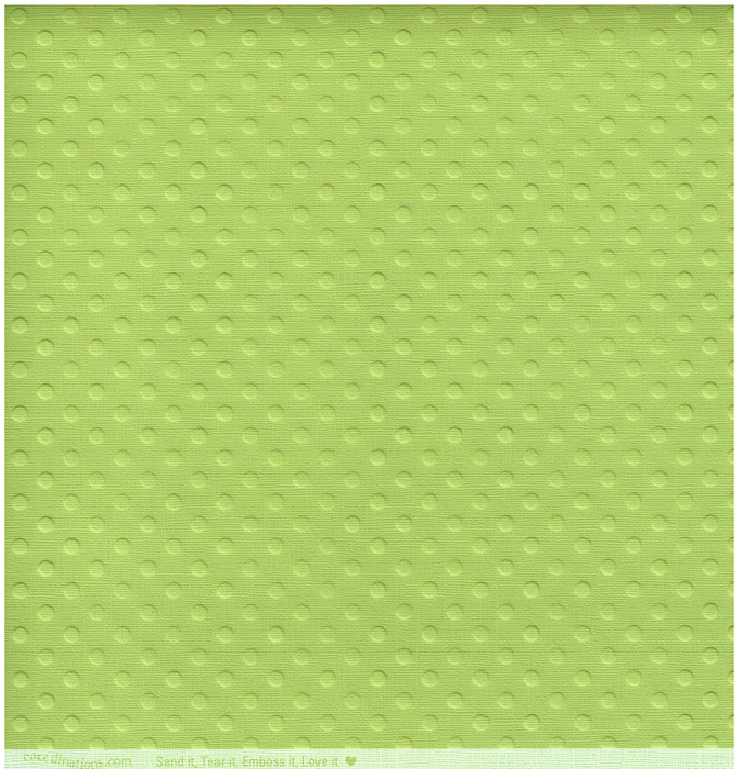 Core'dinations - Spotted Collection - Tillie Embossed Dot 12" x 12" Cardstock - Aegean