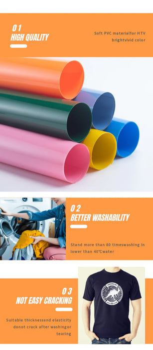 Doodles - PU Heat Transfer Vinyl Super Pack - 25 Assorted Sheets (12"x10")