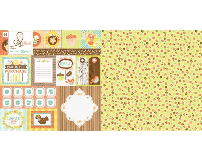 Webster's Pages - 12" x 12" DS-Paper - Family Traditions - Harvest