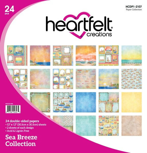 Heartfelt Creations - 12" x 12" DS-Paper Pack - Sea Breeze