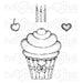 Heartfelt Creations - Cling Stamp Set - Sugarspun Cupcake