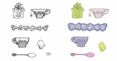 Heartfelt Creations - Stamp & Die Combo Set - My Cup of Tea (13 piece)
