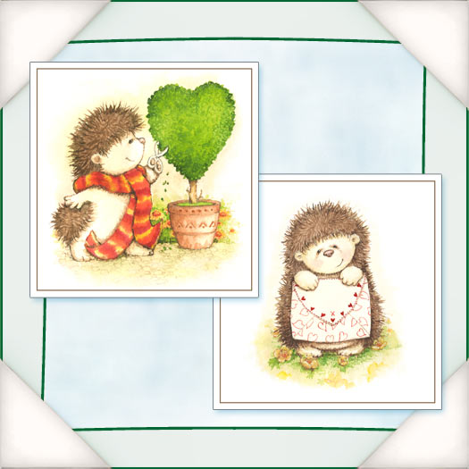 Flower Soft - Card Toppers - Hedgerow Friends - With Love