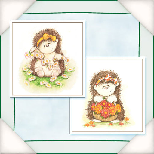 Flower Soft - Card Toppers - Hedgerow Friends - Picking Flowers