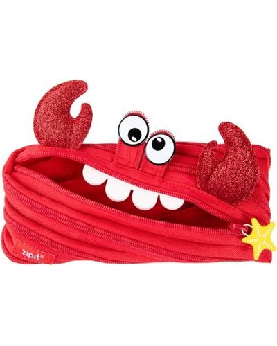 Zipit Monster Pencil Bag - Clive Creature Crab Red