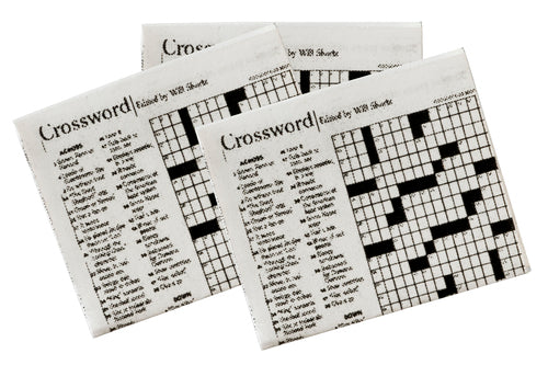 Doodles - Town Square Miniatures - Crossword Puzzle / Set of 3