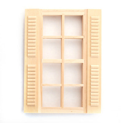 Houseworks - DOLLHOUSE-TOY - 8-Light Shuttered Window - 1 Inch Scale