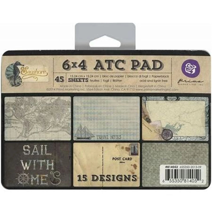 Prima Marketing - 6x4 ATC Pack - Seashore