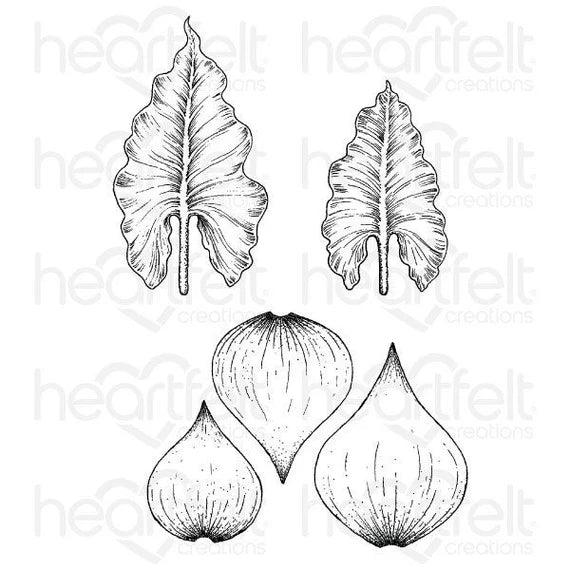 Heartfelt Creations Cling Rubber Stamp Set - Calla Lily