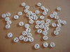 Jesse James - Dress it Up - Embellishments - Round Buttons - Micro Mini White