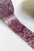 Oricraft - Washi Tape - Japenese - Burgundy Leaf