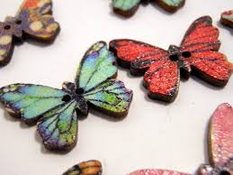 Dala - Wooden Butterfly - Buttons
