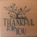 Inkadinkado - Wood Mounted Stamp - So Thankful for You