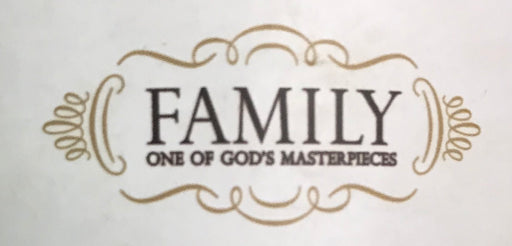 DCWV - Designer Wall Lettering - Family God's Masterpiece
