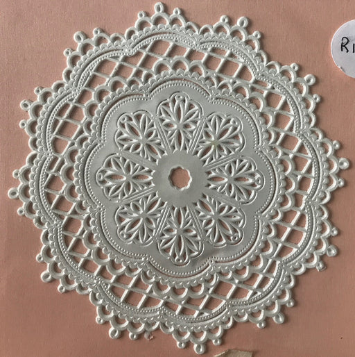 Van-Cha-Din - Mixed Media - 3D Decorative Lace Embellishment - Off White Doily