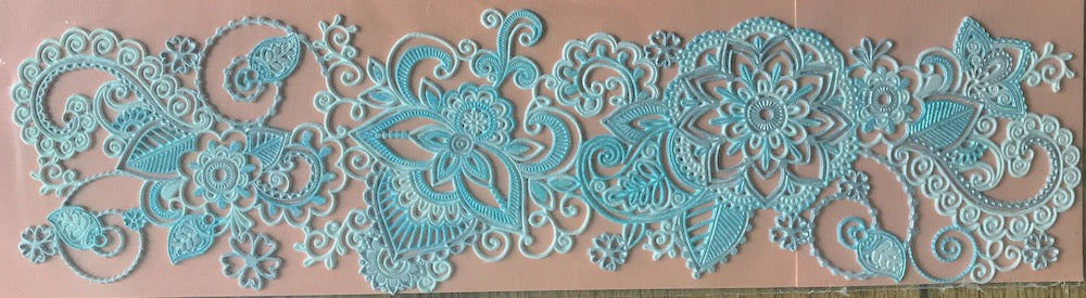 Van-Cha-Din - Mixed Media - 3D Decorative Lace Embellishment - Tropical Floral