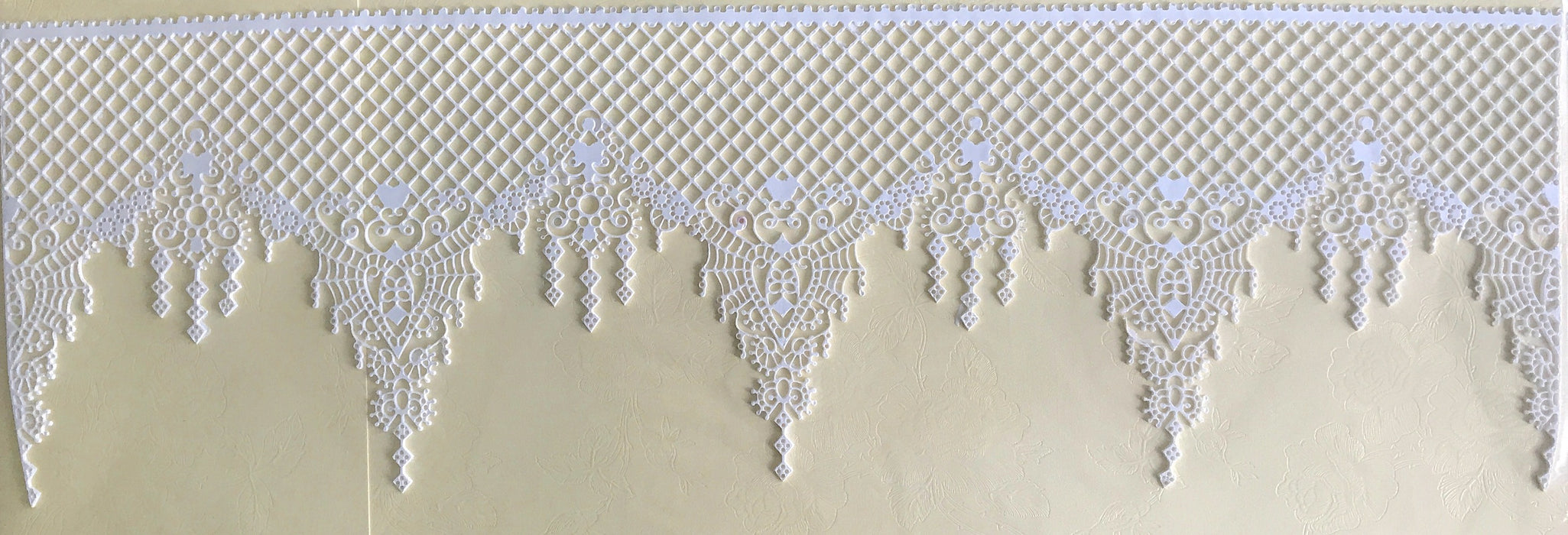 Van-Cha-Din - Mixed Media - 3D Decorative Lace Embellishment - Classic White