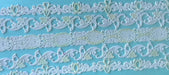 Van-Cha-Din - Mixed Media - 3D Decorative Lace Embellishment - White with Lime